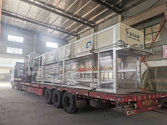macchina del ghiaccio del blocco 20T che porta al tipo commerciale di raffreddamento diretto della macchina del blocco di ghiaccio dei frigoriferi